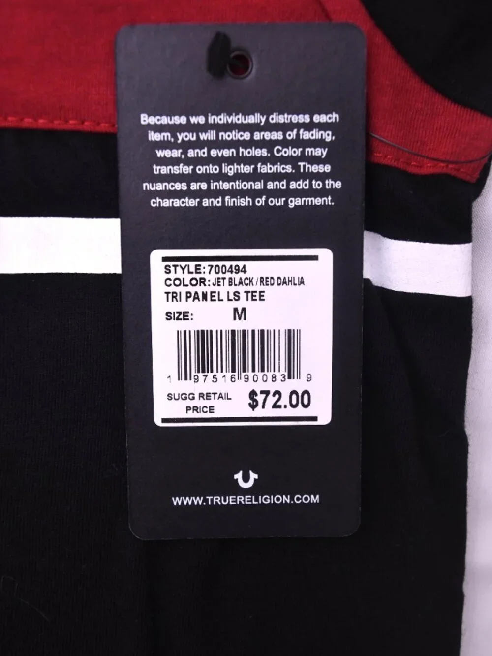 True Religion Shirt, Long Sleeve Tee, Men's Graphic Shirt, Streetwear Shirt, Cot